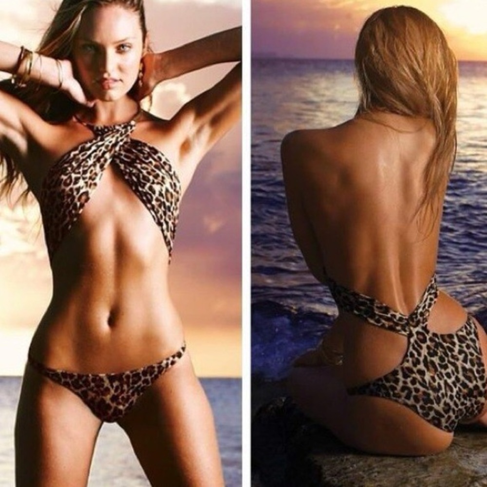 NWOT: Leopard Print Cut Out Swimsuit 🐆